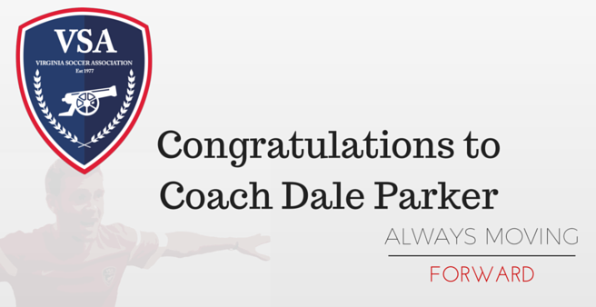 Coach Dale Parker receives his 